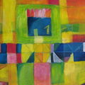 Bild 20 Blaues Indianerhaus im Abendrot