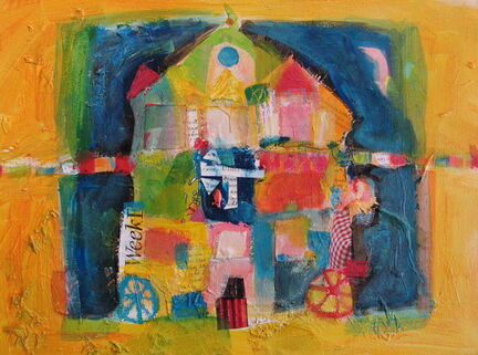 Bild 17 Zirkuswagen mit Taube